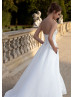 Strapless Ivory Satin Wedding Dress With Pockets
